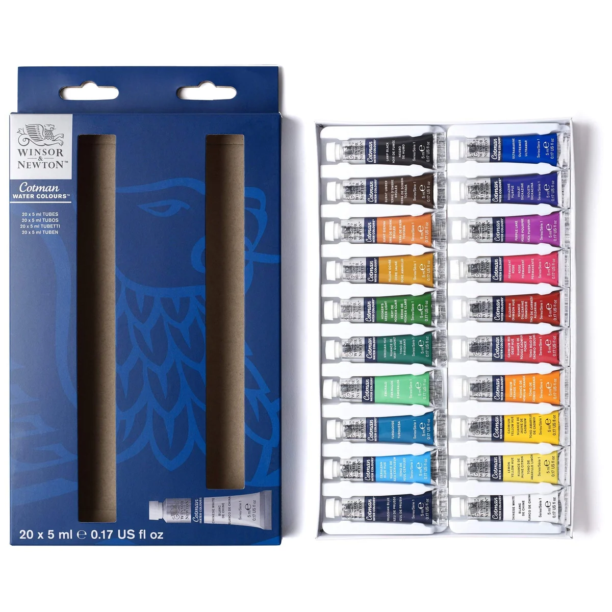 Aquarela Winsor & Newton Cotman 5ml 20 Cores