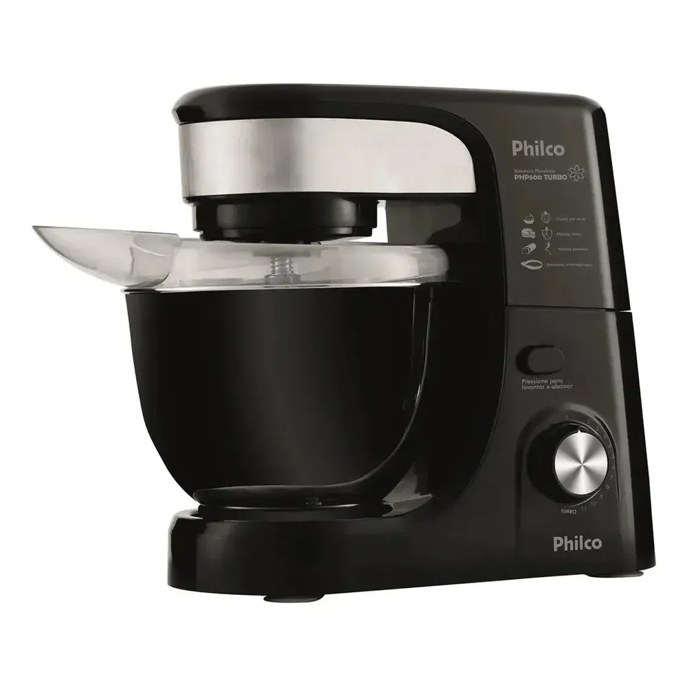Batedeira Planetária 12 Veloc Php500 500w Preta Philco