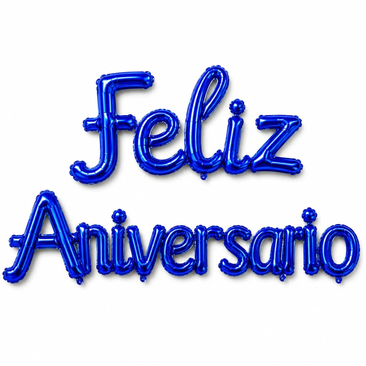 Kit Balões Metalizados Feliz Aniversário 40cm 16 Peças, Balões de Alumínio para Decoração de Festa Balões para Aniversário Infantil e Adulto Decoração Completa para Festa de Aniversário (AZUL ROYAL)