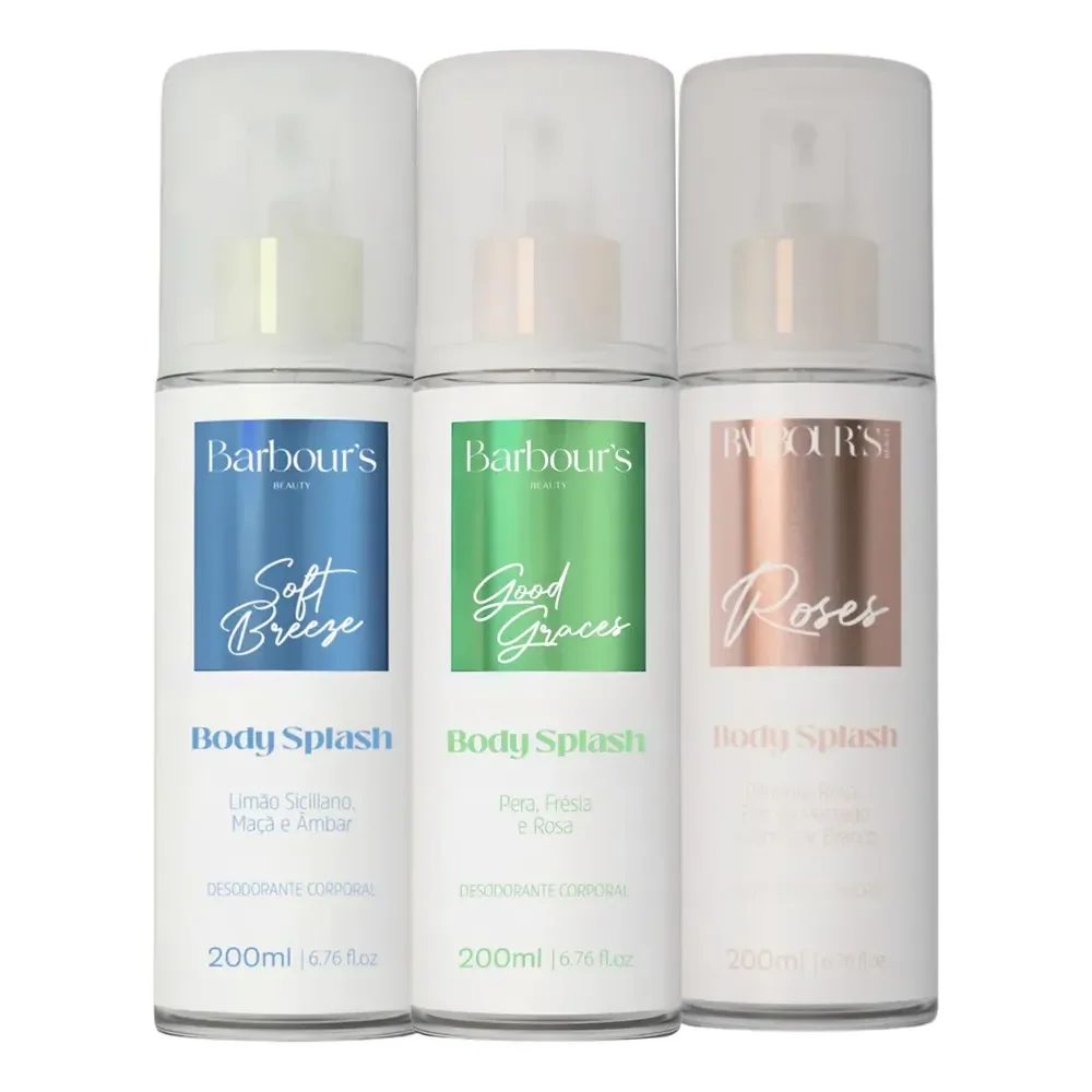 3 Body Splash Good Graces Soft Breeze Roses 200ml Barbou
