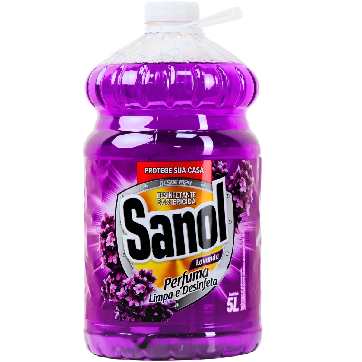Sanol Desinfetante Líquido Para Uso Geral Lavanda 5 Litros Roxo