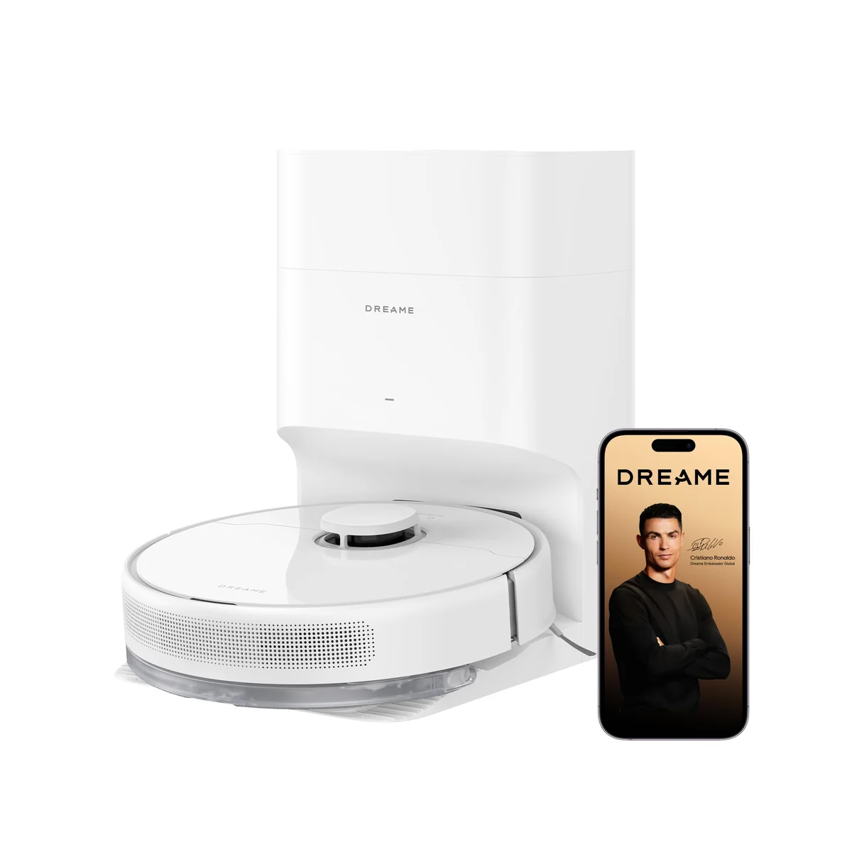 DREAME D10 Plus Gen 2 Robô Aspirador e Mopa com Base de Autolimpeza para 90 Dias de Limpeza, Sucção de 6000 Pa e Navegação LiDAR, Desvio de Obstáculos, Conexão Wi-Fi, 127v