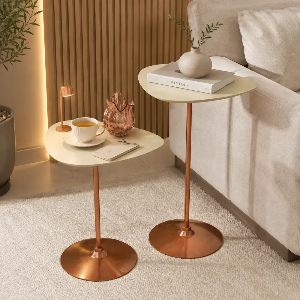 Conjunto Duas Mesas Lateral Centro Decoração