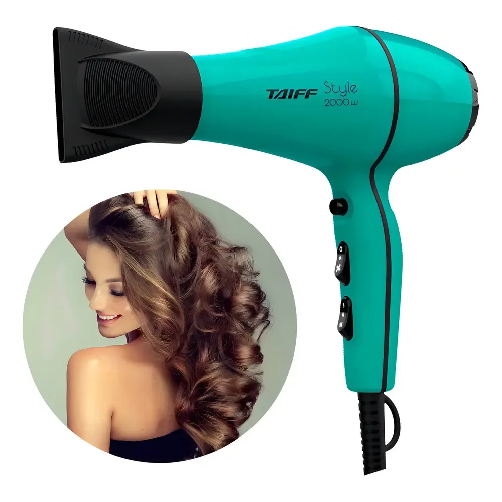 Secador De Cabelos Leve, Ergonômico E Potente Cor Azul-tiffany 127v