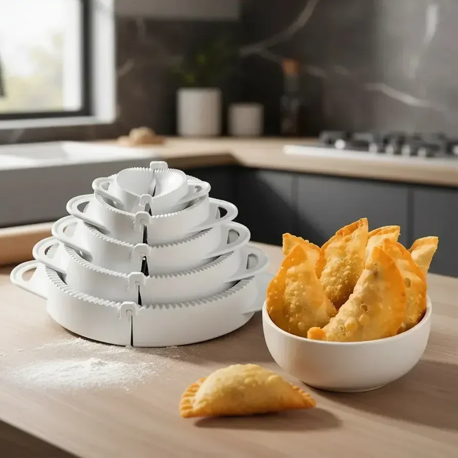 Conjunto Moldes Plástico Branco Keita Para Pastel E Fogazza 5 Unidades