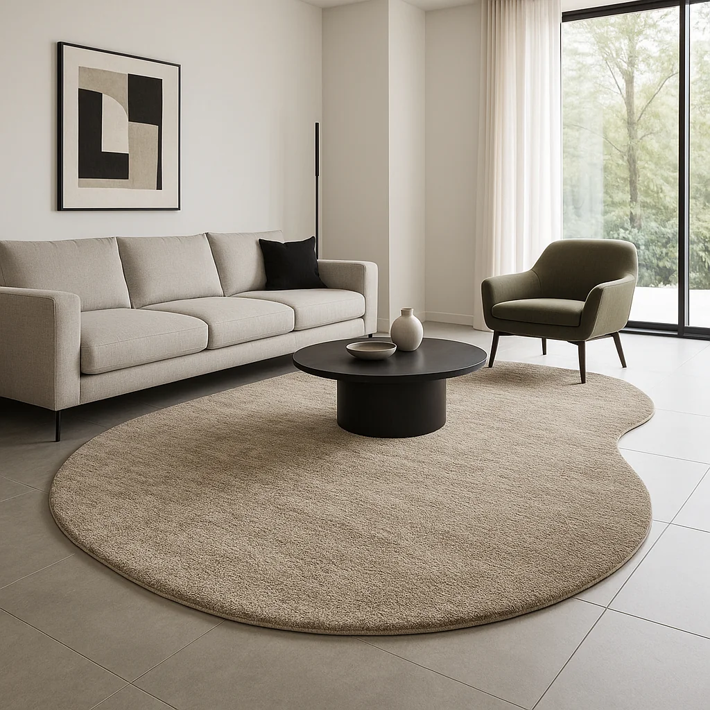 Tapete Macio Pelo Baixo Orgânico 3,0 Mts Sofisticado Moderno Antiderrapante
