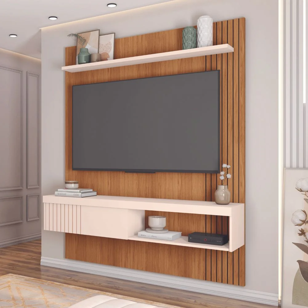 Painel Para TV Até 55 Polegadas Esmeralda Caemmun 1,50