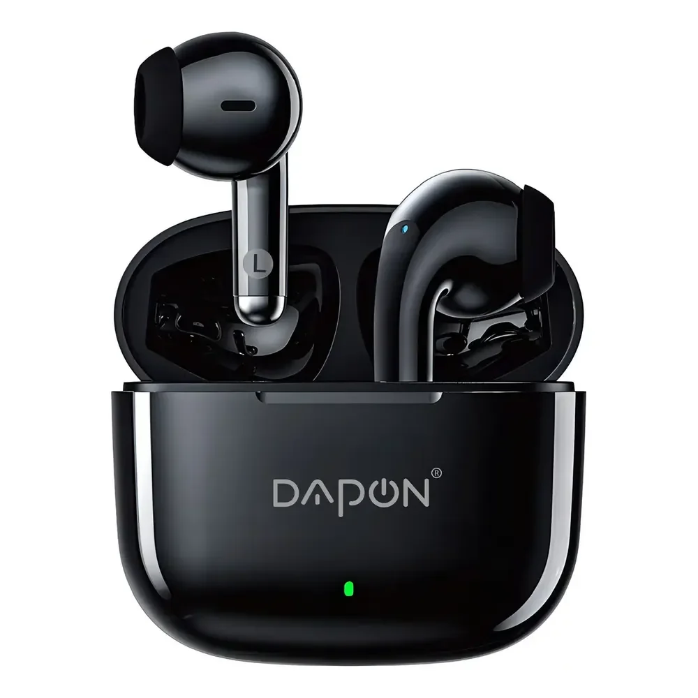 Fone De Ouvido Bluetooth Tws Dapon F25 Touch Sem Fio Com Microfone Cor Preto
