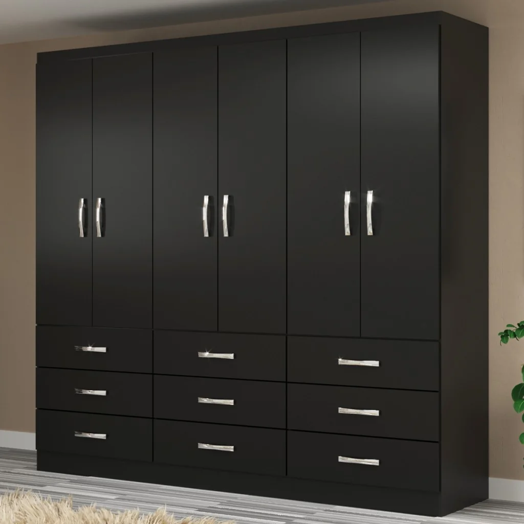 Guarda-Roupa Casal Bergamo 6 Portas 9 Gavetas