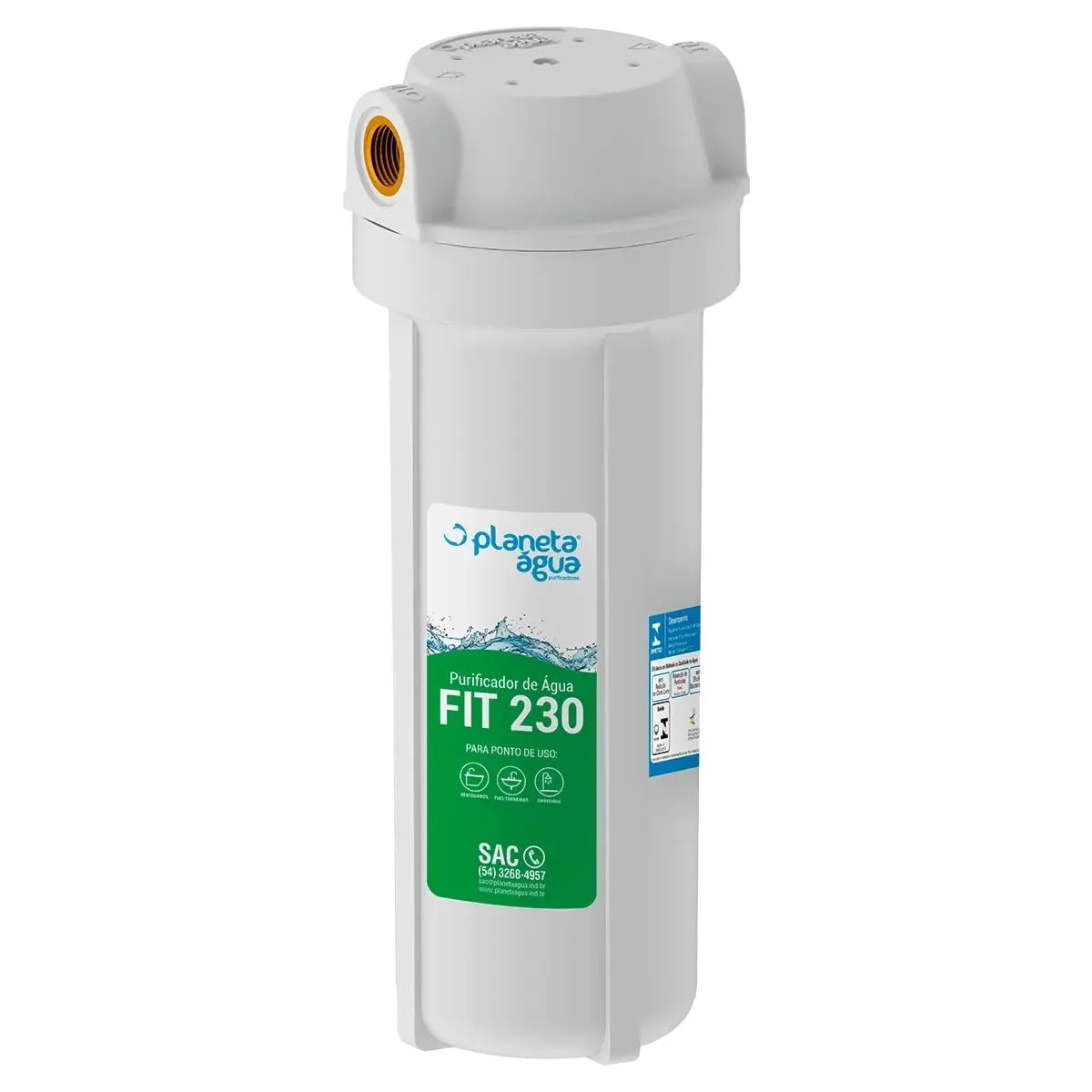PURIFICADOR FIT 230 9.3/4 POL ROSCA 3/4 BRANCO