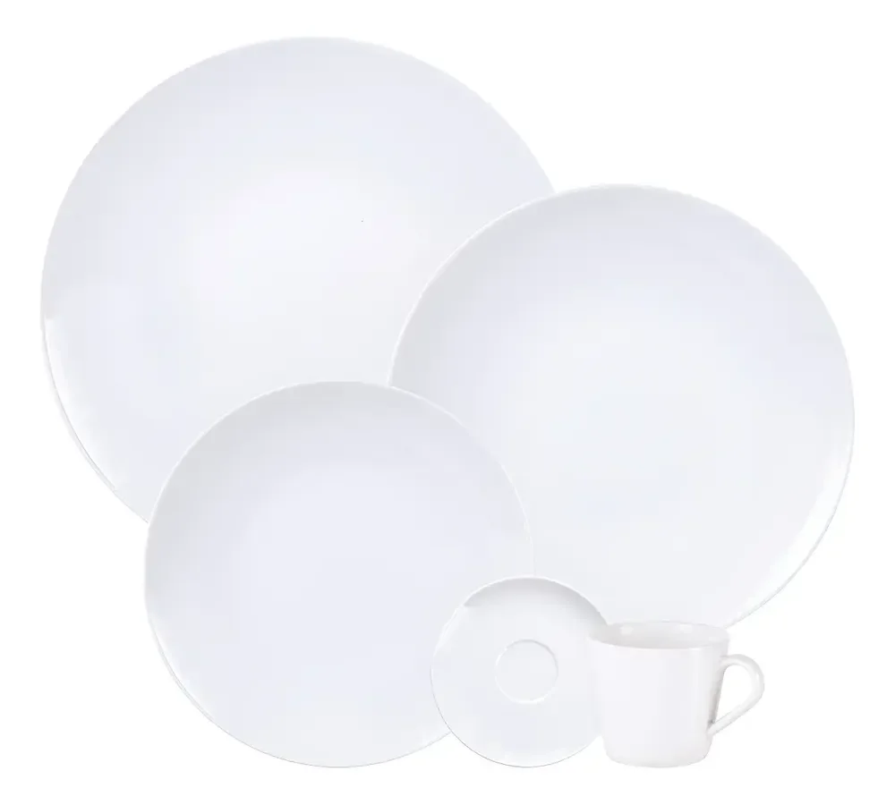 Aparelho De Jantar Tramontina Leonora Em Porcelana 20 Peças
