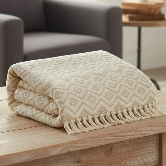 Manta De Sofá Gigante Premium 3,00 x 1,80 M Crochê Artesanal 100% Algodão Envio Imediato