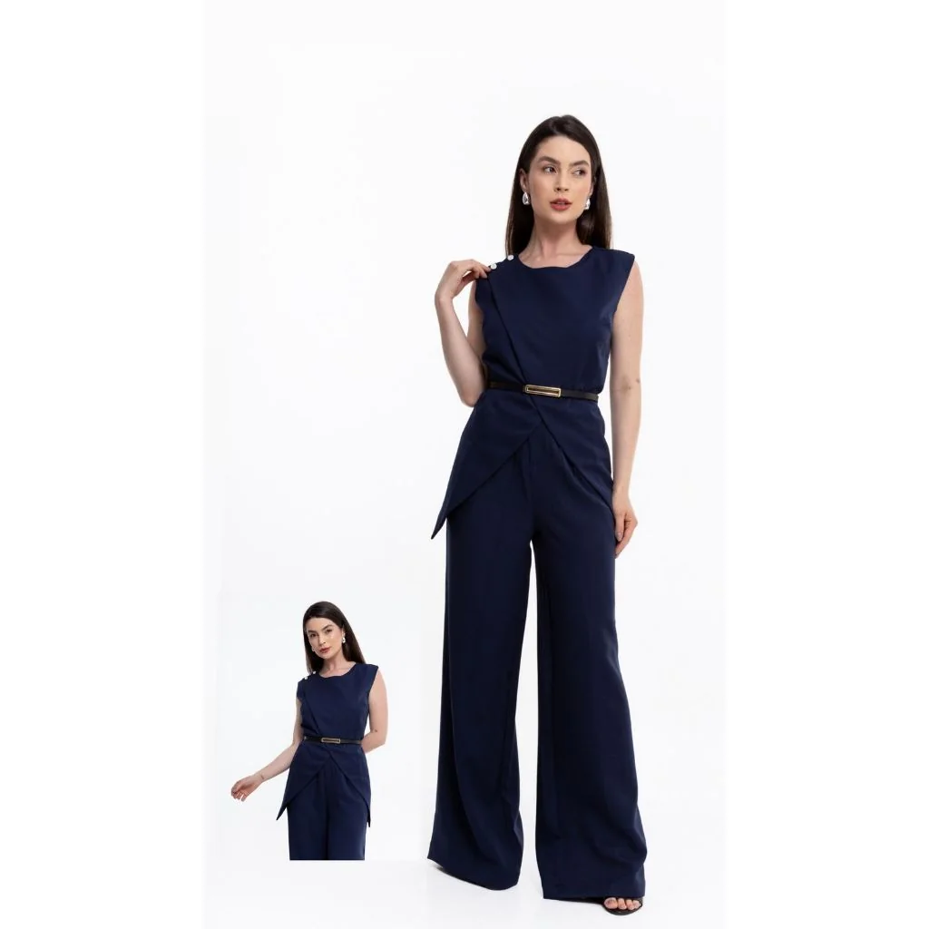 Conjunto Alfaiataria Max Colete e Calça Pantalona - CON-0056