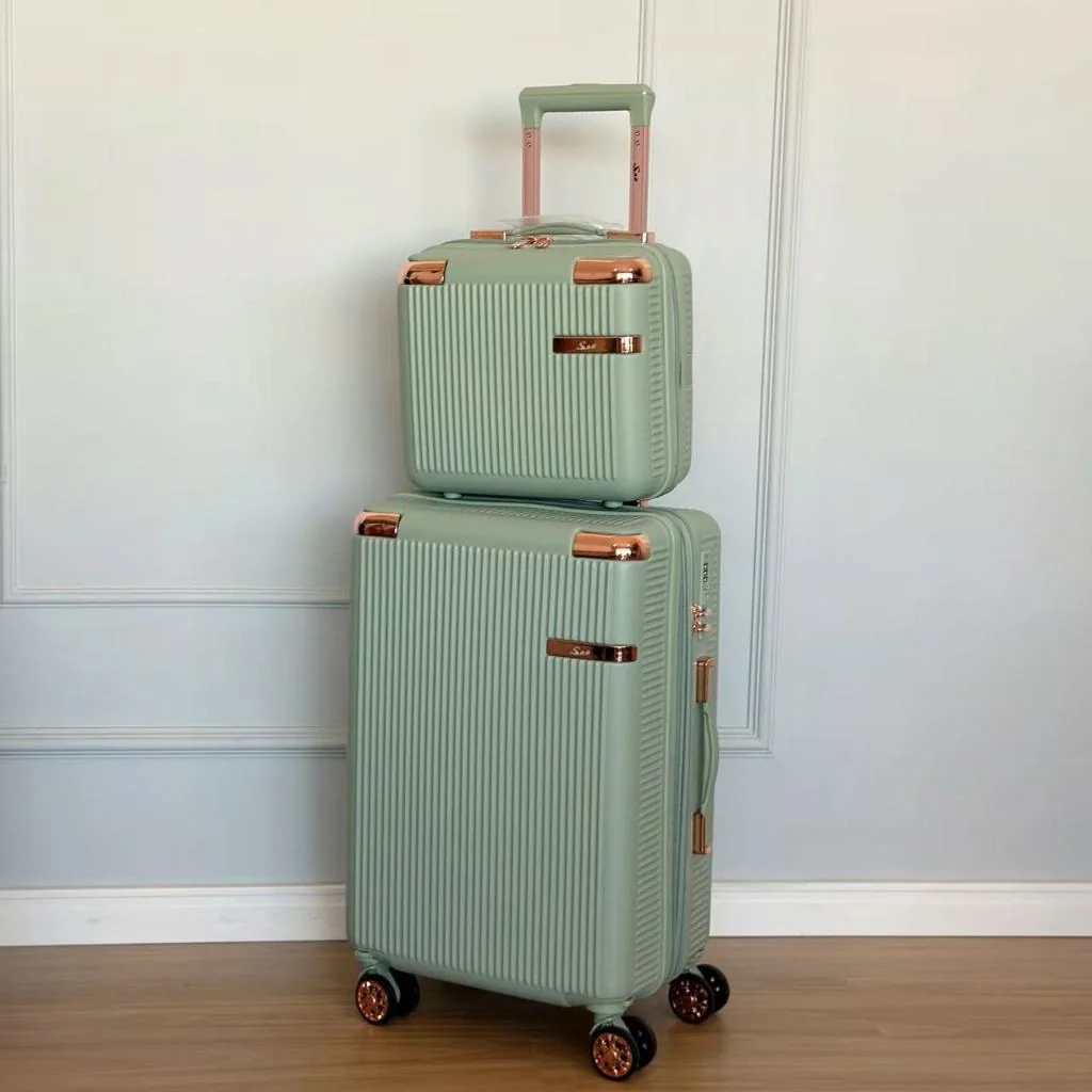 Kit ou Mala De Bordo，Alto Qualidade,4 Double wheel Roda Gira 360 Grau/ mala de viagem