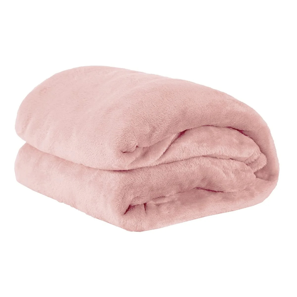 Cobertor Queen Manta Microfibra Fleece 01 Peça (Toque Aveludado) - Rosa
