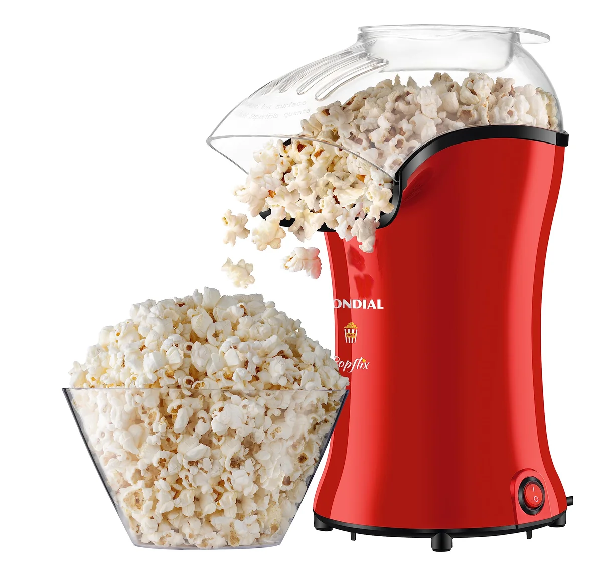 Pipoqueira Popflix, Mondial, Vermelho, 1200W, 220V - PP-03