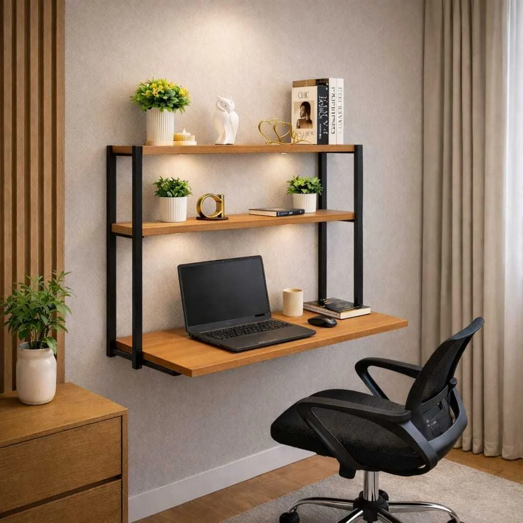 Escrivaninha Para Quarto  Mesa Para Computador Industrial Home Office Penteadeira