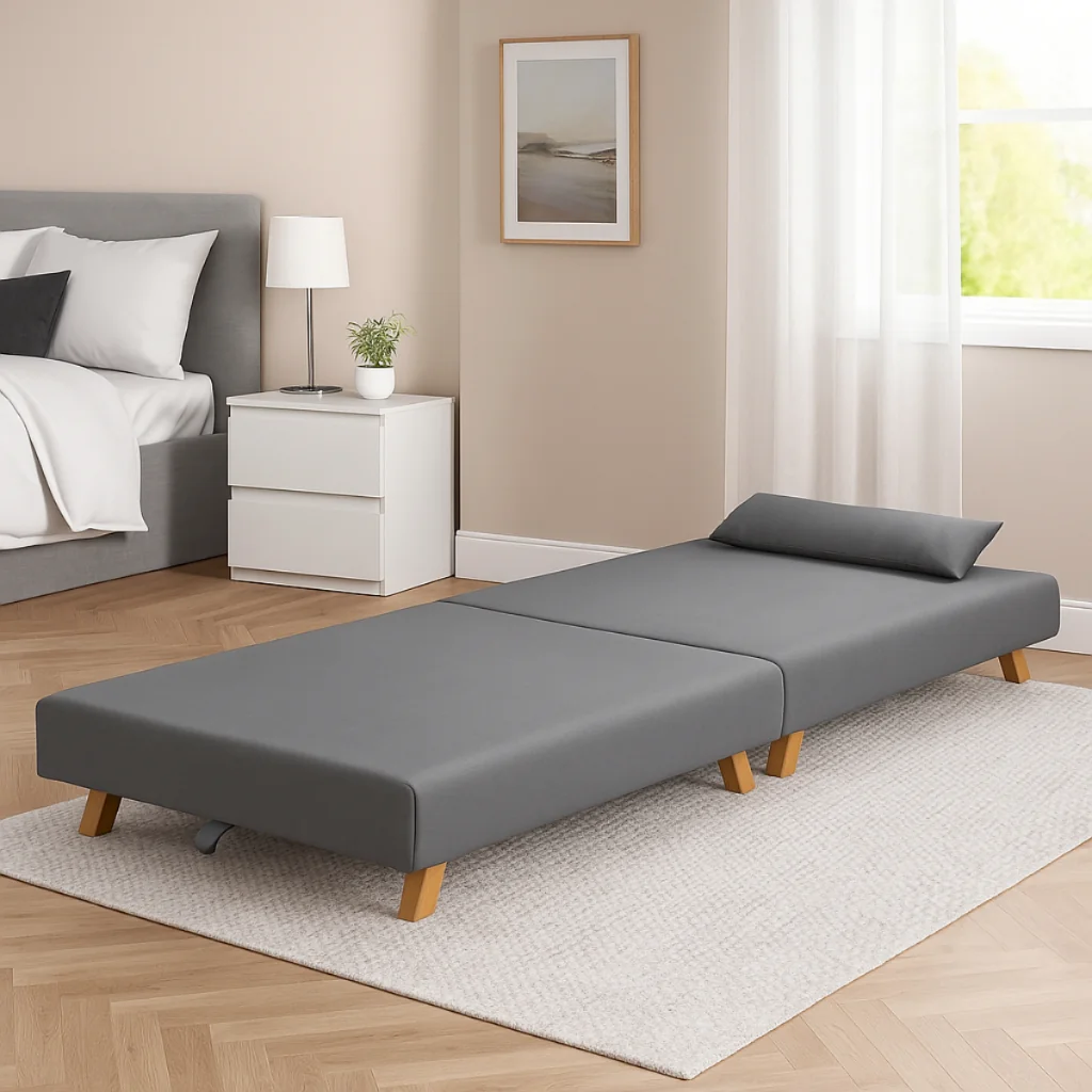 Cama Solteiro Portatil Dobrável Auxiliar Colchão Quarto Hospedes Camping Viagem