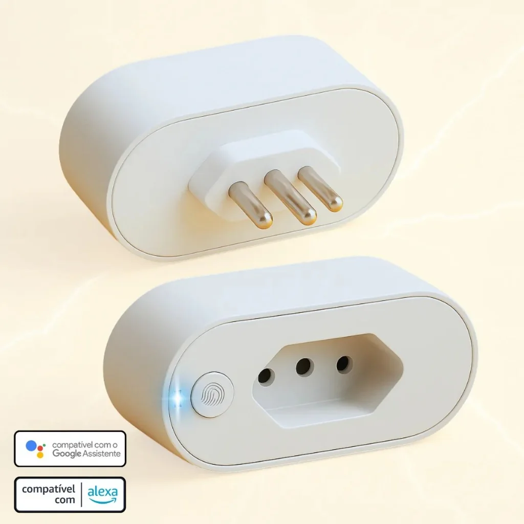 Tomada Inteligente Wi-Fi ,Smart Plug,16A e 20A Alexa e Google - ASUS
