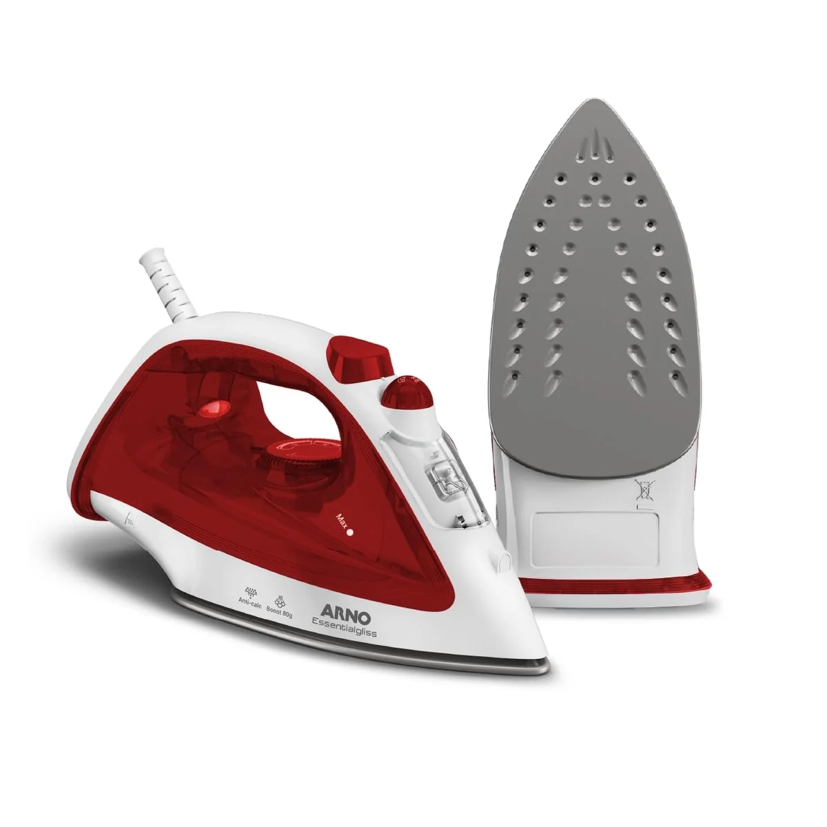 Ferro a Vapor Arno Essentialgliss com Base Antiaderente, 1200W, Rosa, FMQ 110V