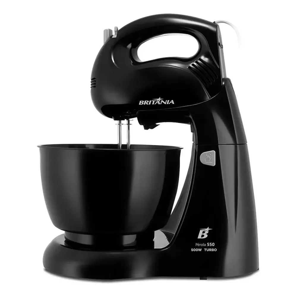 Batedeira Britânia Pérola 550 Turbo Tigela para 4,3L 500W