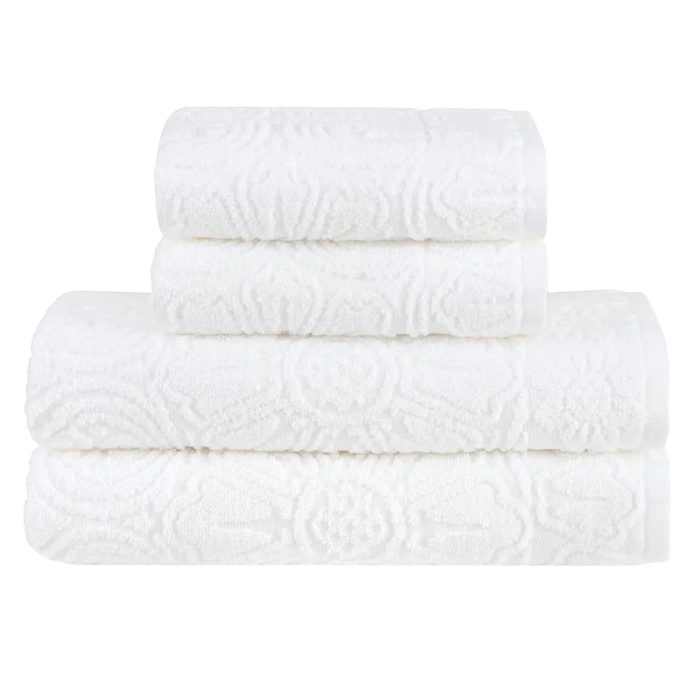 Buddemeyer Jogo de Toalhas Florentina Extra Soft Banho Branco 4 peças