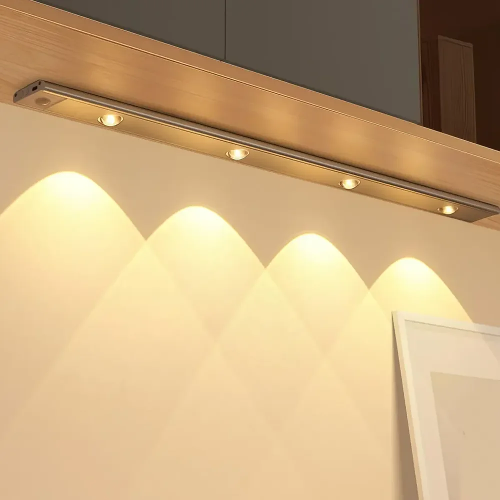 Luminária Barra Led Sensor Movimento Recarregável Armário Branco