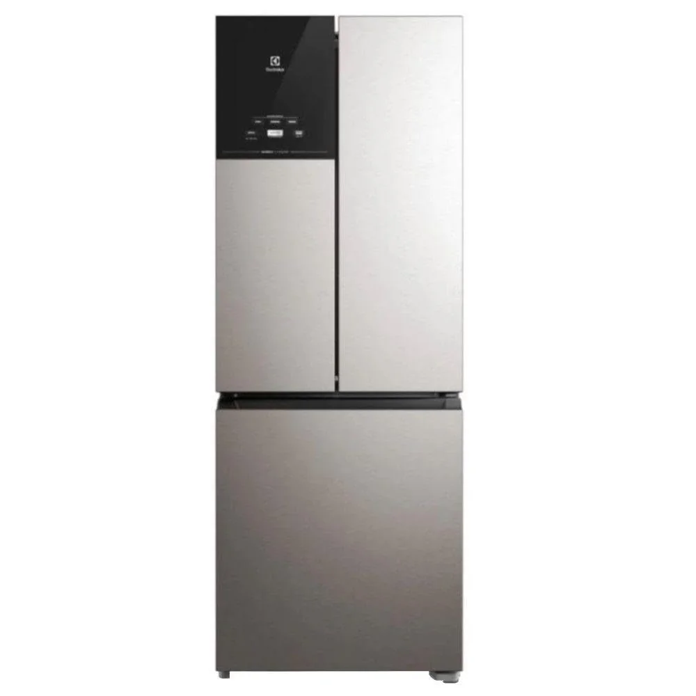Geladeira Electrolux Frost Free Inverter 480L Efficient AutoSense 3 Portas Inox Look (IM7S) 127V