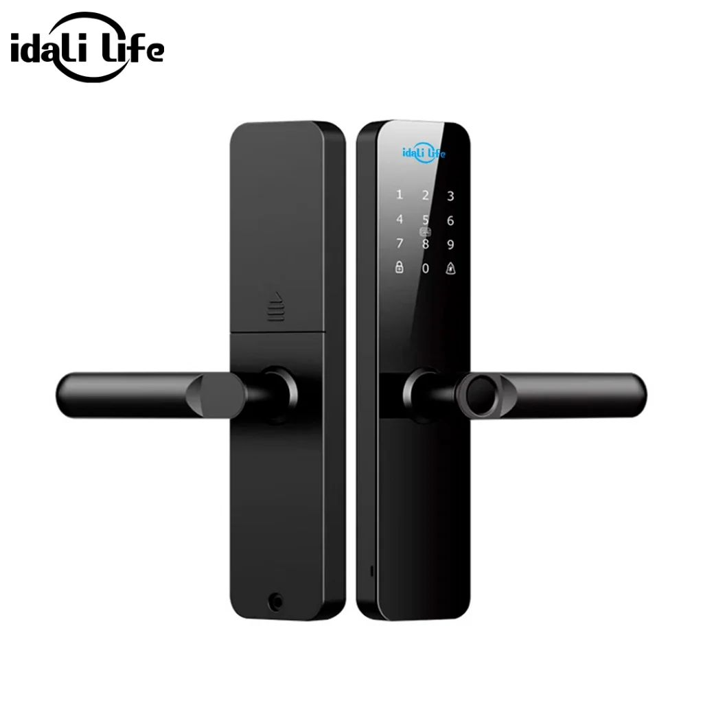 Fechadura Eletrônica Inteligente 6 em 1 IDALI LIFE Biometria, Senha Touch, Senha Temporária, App, Chave e Tag