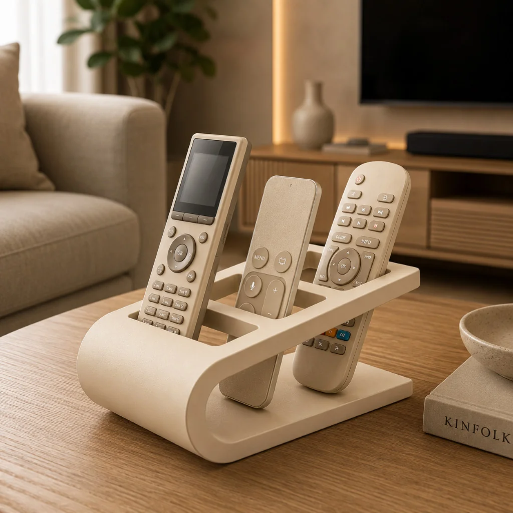 Suporte Organizador para Controles Remotos  | Porta Controle Moderno Decorativo