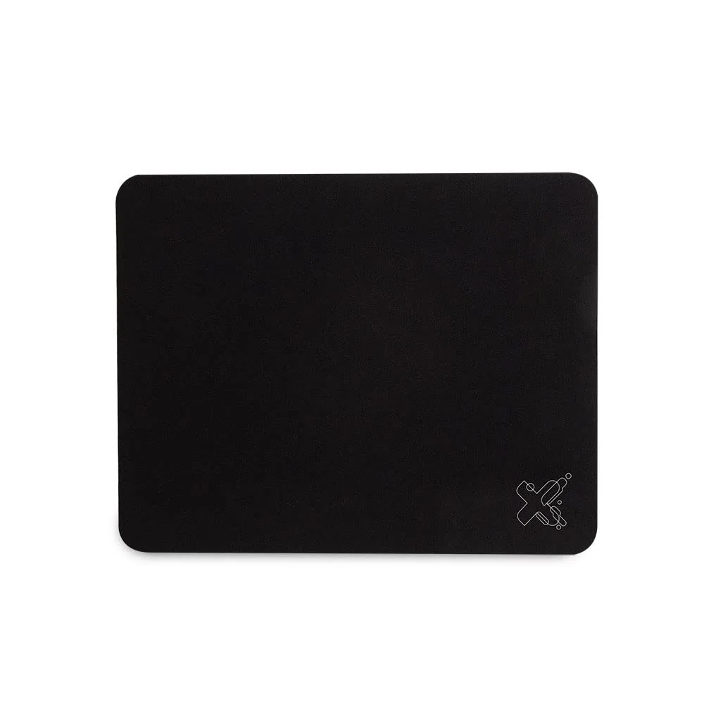 Maxprint 603579 - Mouse Pad Tecido, Preto, 22 x 17.8 cm, 1 Unidade | Superfície Lisa, Ideal para Notebook e Escritório