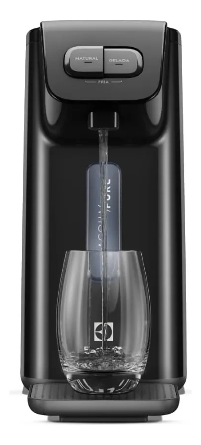 Purificador Electrolux Água Fria Natural Gelada Preto Pe15p