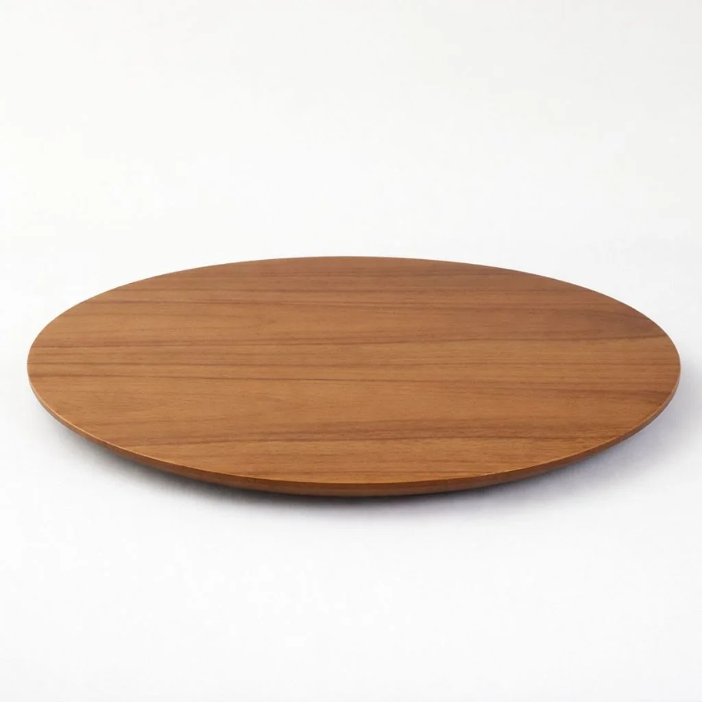 Prato Giratório Para Servir na Mesa Rotação 360 40, 50, 60 ou 70cm Laminado em Folha de Madeira