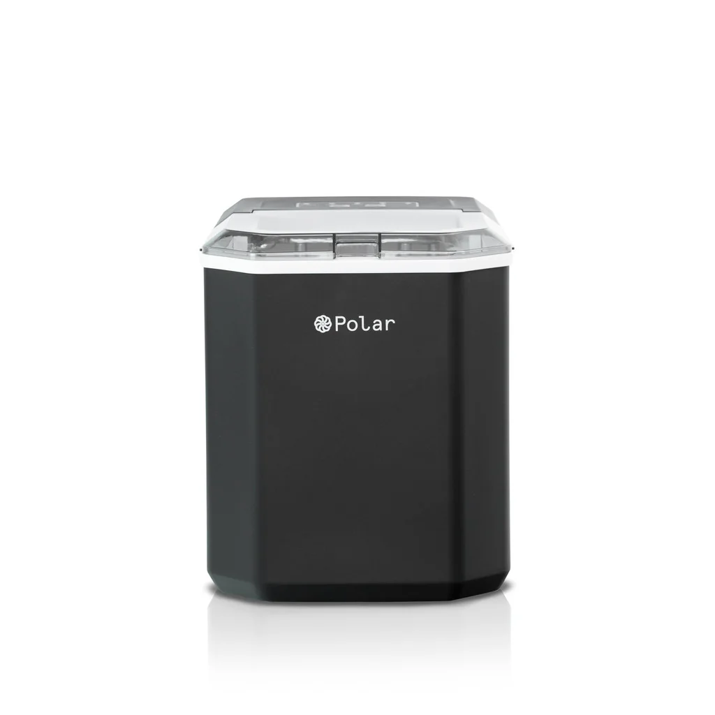 🛍️ Máquina de Gelo Turbo Polar -  Ice Maker Preto 12kg Dia!