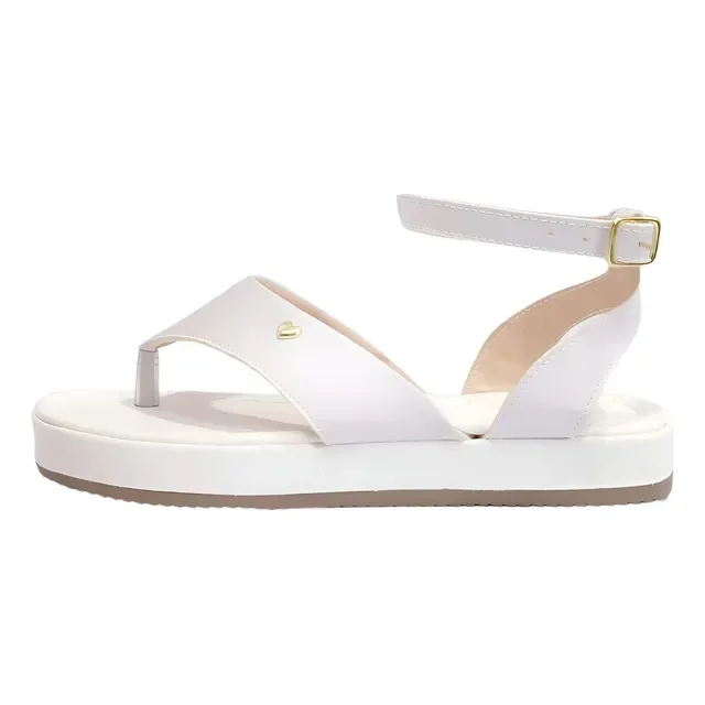 Sandália Tulip Shoes Flat Form Feminino Plataforma