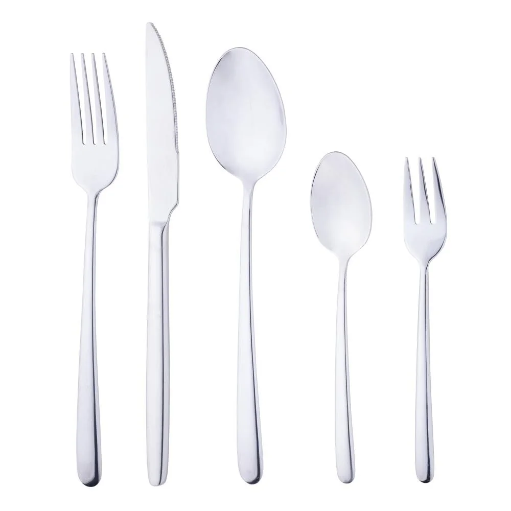 WOLFF Faqueiro de Aço Inox Viena 30 Peças - Mesa Posta - Itens Para Casa - Utensílios de Cozinha - Enxoval - Casamento - Decoração