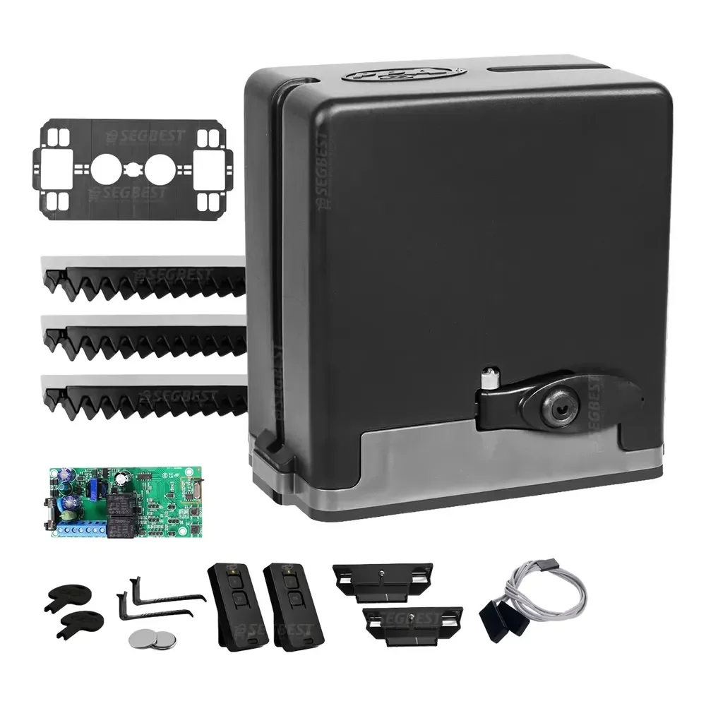 Motor Portão Eletronico Ppa 1/4hp 400kg 2controles 3m 127v Preto 127v 60hz Z14