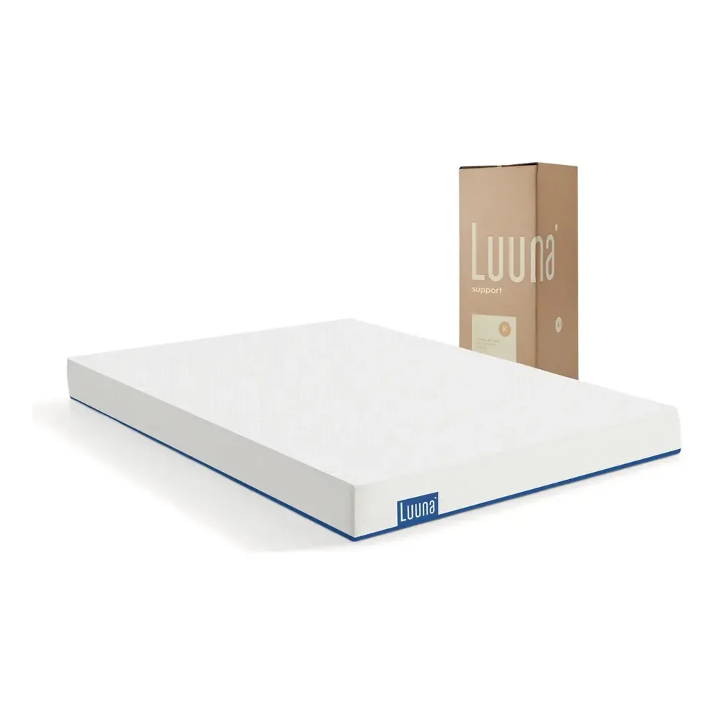 🛍 Colchão Queen Luuna Support, Espuma Firme, 10 Anos De Garantia, 18cm, Ortopédico Com Suporte À Coluna Branco