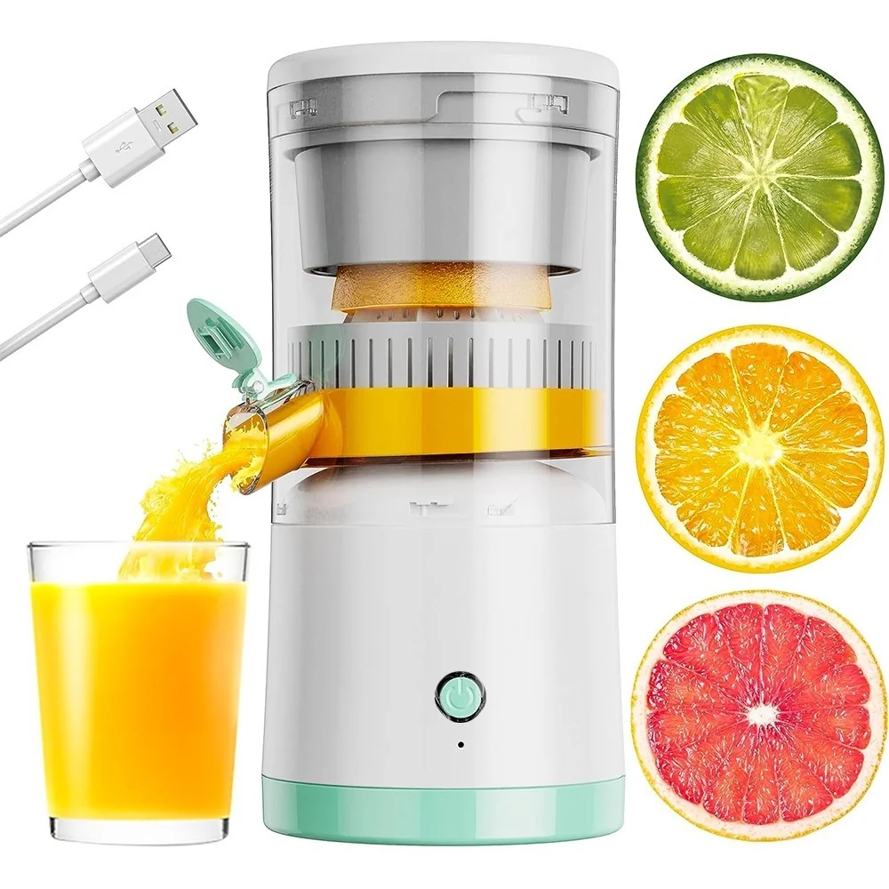Espremedor Elétrico Liquidificador Laranja Limão Frutas Fazer Sucos Recarregável usb