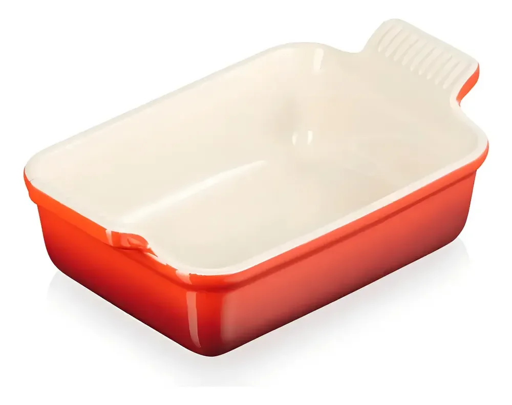 Travessa Le Creuset Retangular 19cm Heritage Vermelho