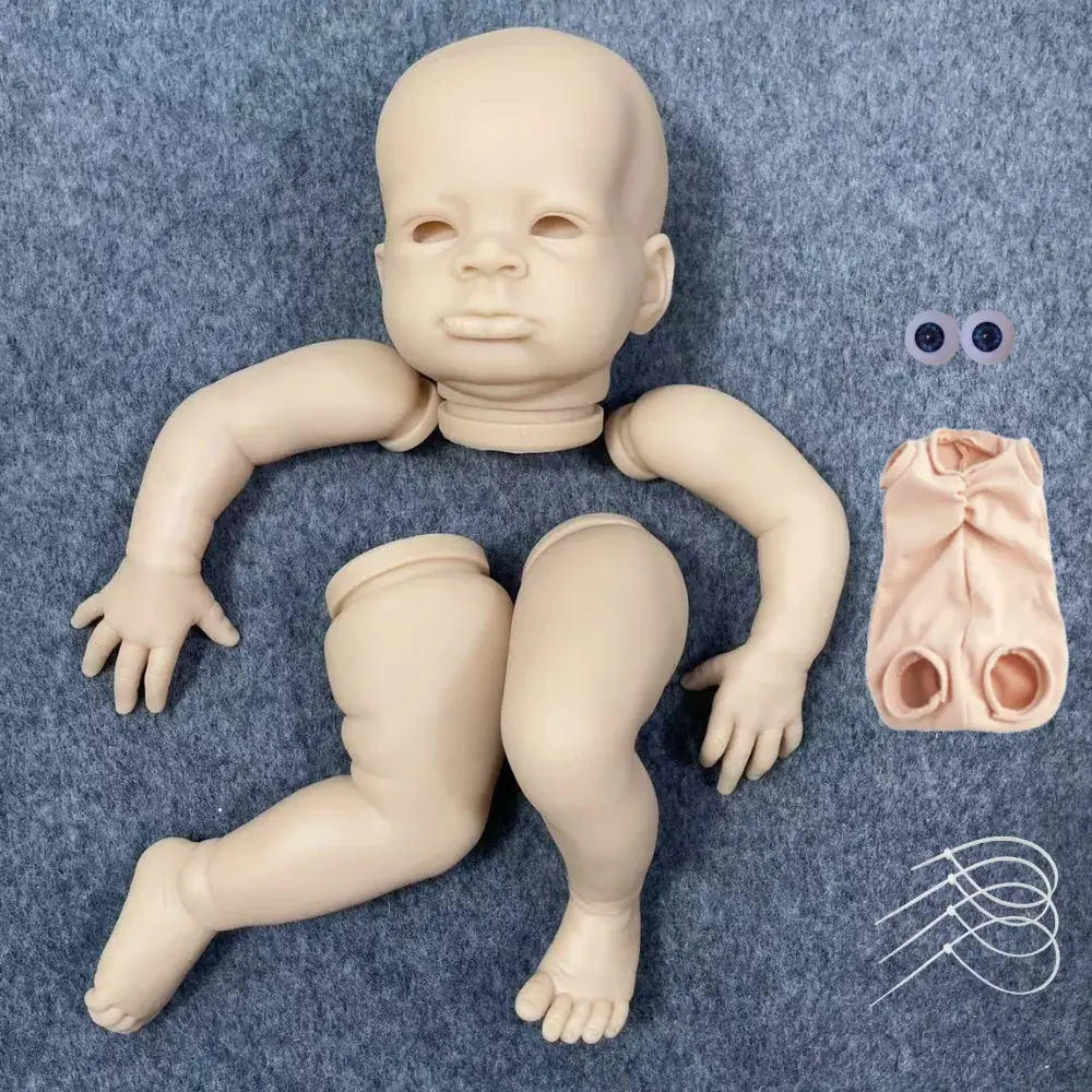 20 polegadas reborn bebê boneca kits lanny novo rosto realista diy inacabado sem pintura bonecas de vinil peças reborn bebê boneca molde