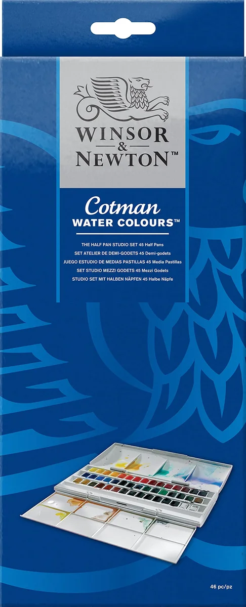 Aquarela Winsor & Newton Cotman HP Studio 45 Cores