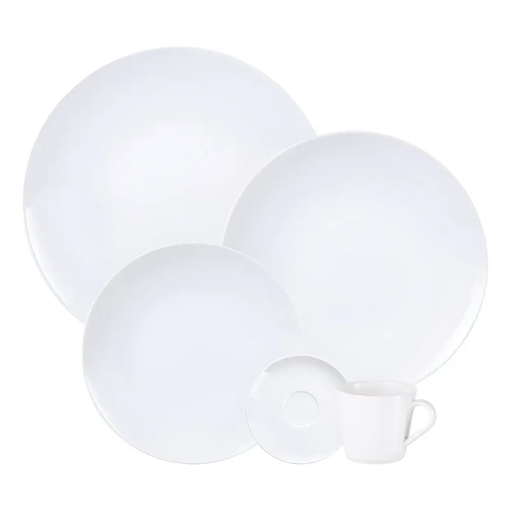 Aparelho De Jantar Tramontina Leonora Em Porcelana 20 Peças