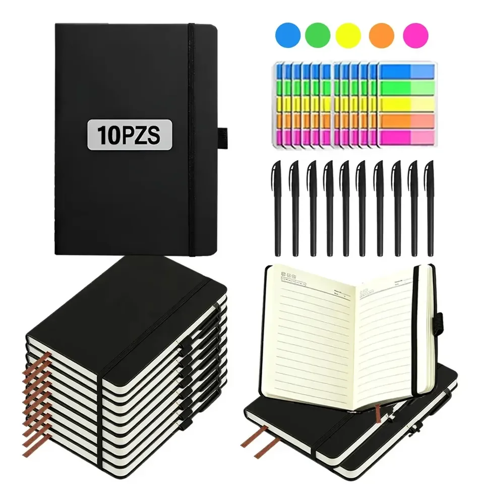 Kit 10 Caderneta para escritórios e escolas C Caneta Y Notas