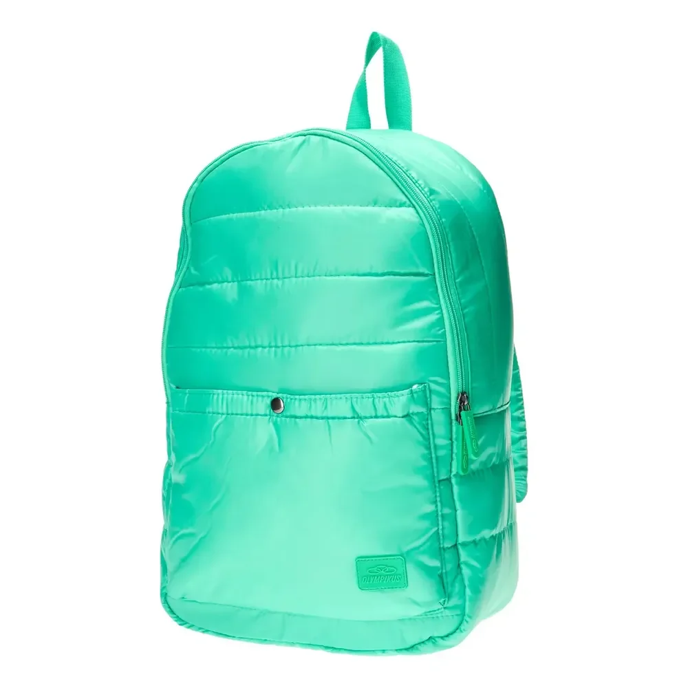 Mochila Masculina E Feminina Puff 20 L Olympikus Super Nova Cor Vapor Green Desenho Do Tecido Liso Não