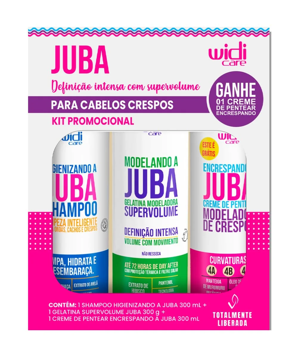 Widi Care Kit Lavagem Encrespando 900ml