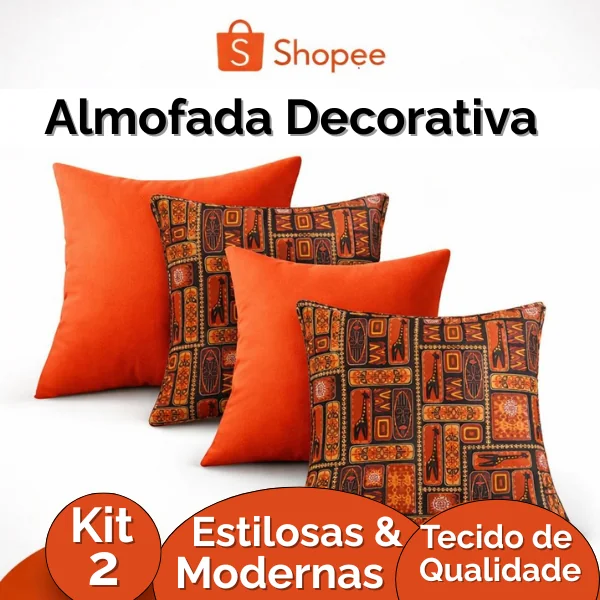 Kit 2 Capa de Almofada Decorativa 45x45 Com Zíper Diversas Cores Promoção Tecido Veludo