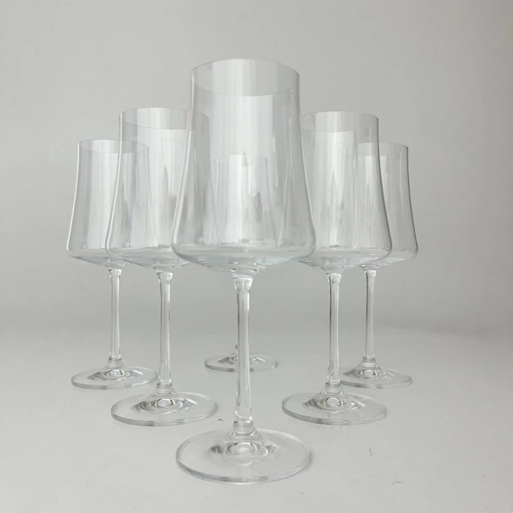 Jogo de 6 Taças para Vinho Tinto em Cristal 460ml