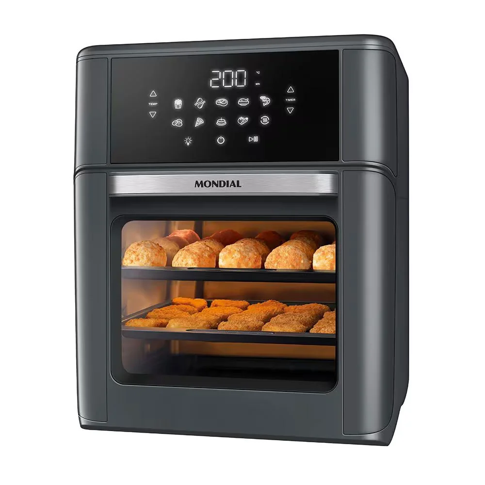 🧡 Fritadeira Air Fryer Oven AFON-12L-FG 12L Digital  2000W Mondial
