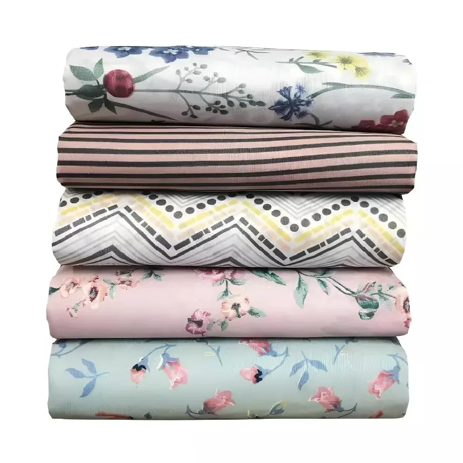 Kit 5 Lençol Avulso Estampado Com Elastico 150 Fios Estampas Sortidas Lençol de Casal